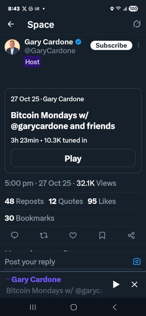 Bitcoin Mondays w/ Gary Cardone and Friends